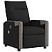 Poltrona Massaggiante Reclinabile Nera in Tessuto - Foto miniatura 1
