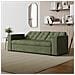 Noho Divano Letto A 3 Posti In Velluto A Coste Verde - Foto miniatura 3