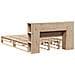 Letto Libreria senza Materasso 135x190 cm in Legno Massello - Foto miniatura 8