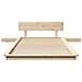 Struttura del letto Marrone 100 x 200 cm legno - Foto miniatura 5
