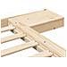 Struttura del letto Marrone 100 x 200 cm legno - Foto miniatura 8