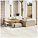 Set Divano da Giardino 13 pcs beige e panna 100 x 100 x 71 cm - Foto miniatura 2