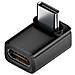 Adattatore Usb-c Femmina A Maschio Ad Angolo Retto 240w 80gbps (confezione Da 2) Black - Foto miniatura 3