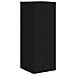 Mobile TV da parete Nero 30 x 31 x 80 cm Legno multistrato - Foto miniatura 1