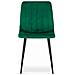 Sedia JEWA - Design ergonomico in velluto verde scuro x 3 - Foto miniatura 3