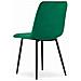 Sedia JEWA - Design ergonomico in velluto verde scuro x 3 - Foto miniatura 5