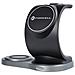 Sali Mag Caricabatterie Wireless Charger Qi Stand 3 In 1 15w Magnetic Black Per Iphone - Foto miniatura 2