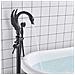 Rubinetto per vasca da bagno indipendente, Blackswan, tipo M130, modello nero, misura 97 cm - Foto miniatura 3