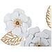 Decorazione In Metallo 3d Fiori 2-bianco-metallo-158x9x60 Cm - Foto miniatura 2
