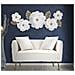 Decorazione In Metallo 3d Fiori 2-bianco-metallo-158x9x60 Cm - Foto miniatura 5