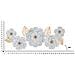 Decorazione In Metallo 3d Fiori 2-bianco-metallo-158x9x60 Cm - Foto miniatura 6