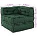 Unità di Divano Modulare 2 pcs Verde 140 x 70 x 56 cm Tessuto - Foto miniatura 5