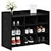 Mobile per scarpe Rovere Nero 85 x 39,5 x 70 cm - Foto miniatura 2