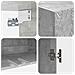 Set di armadi 2 pcs Grigio Cemento 66 x 34,5 x 90 cm - Foto miniatura 7