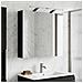 Mobiletto per specchio da bagno Rovere Nero 70 x 14,5 x 70 cm - Foto miniatura 2