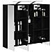 Mobiletto per specchio da bagno Rovere Nero 70 x 14,5 x 70 cm - Foto miniatura 3
