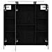 Mobiletto per specchio da bagno Rovere Nero 70 x 14,5 x 70 cm - Foto miniatura 7