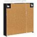 Mobiletto per specchio da bagno Rovere Nero 70 x 14,5 x 70 cm - Foto miniatura 9