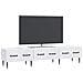 Mobile TV Bianco 147 x 34,5 x 30 cm Legno ingegnerizzato - Foto miniatura 3