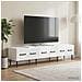Mobile TV Bianco 147 x 34,5 x 30 cm Legno ingegnerizzato - Foto miniatura 4