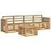 Set di divani da esterno 5 pcs Bianco Legno di Acacia Massello - Foto miniatura 1