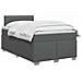 Letto box spring con materasso Grigio Scuro 120 x 190 cm - Foto miniatura 7