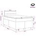 Letto box spring con materasso Grigio Scuro 120 x 190 cm - Foto miniatura 10
