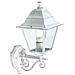 Applique in alto classica lampada da parete per esterno bianco-argento 6pz - Foto miniatura 3
