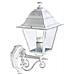 Applique in alto classica lampada da parete per esterno bianco-argento 6pz - Foto miniatura 6