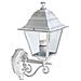 Applique in alto classica lampada da parete per esterno bianco-argento 6pz - Foto miniatura 1