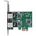 Scheda di Rete Ethernet PCI express a 2 porte RJ45 da 1 Gbps - Adattatore PCIe NIC Gigabit Ethernet 802.3ab - Foto miniatura 2