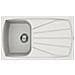 Zen-Living 400 Lavello da Incasso 1 Vasca con Gocciolatoio Dimensioni 86 x 50 cm Colore Bianco Titano - Foto miniatura 1