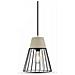 Lampadario Portalampada 1mt E27 Ø250mm - Calcestruzzo + Metallo Mod Vt-7253 - Foto miniatura 1