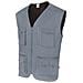 Serie 105901 Gilet Multitasche Da Lavoro Chiusura Con Zip, Colore Grigio (S)  - Foto miniatura 1