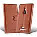 Custodia Compatibile Con Nokia Lumia 925 In Marrone Pastello - Coperchio Protettiva Con Chiusura Magnetica, Funzione Stand E Tasca Per Le Carte - Foto miniatura 5
