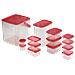 00111468 recipiente per cibo Set Rosso, Trasparente 18 pz - Foto miniatura 2