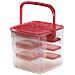 00111468 recipiente per cibo Set Rosso, Trasparente 18 pz - Foto miniatura 1