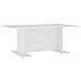 Tavolino da Salotto Bianco 103,5x60x40 cm in Legno Multistrato - Foto miniatura 2