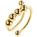 Anello Antistress Regolabile Rame Argento Gold - Foto miniatura 1