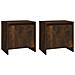 Comodini 2 pz Rovere Fumo 45x34x44,5 cm in Truciolato - Foto miniatura 2