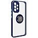 Cover Samsung Galaxy A53 5g Bimateria Anello Metallico Supporto Blu - Foto miniatura 5