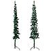 Albero Natale Artificiale Sottile a Metà Supporto Verde 210 cm - Foto miniatura 4