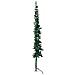 Albero Natale Artificiale Sottile a Metà Supporto Verde 210 cm - Foto miniatura 6