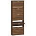Scarpiera Rovere Marrone 59x17x169 Cm In Legno Multistrato - Foto miniatura 2