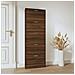 Scarpiera Rovere Marrone 59x17x169 Cm In Legno Multistrato - Foto miniatura 3