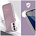Cover 360° Per Samsung Galaxy A14 Retro Rigido E Fronte Flessibile Trasparente - Foto miniatura 3