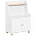 Comodino Per Bambini Scaffale Per Cameretta Per Bambini Mobili Per Cameretta Bianco 60x35x87cm Kmb84-w - Foto miniatura 1