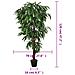 Albero Mango Artificiale 450 Foglie 120 Cm Verde - Foto miniatura 8