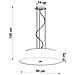 Lampadario Vega 60 Bianco Sl. 0765 - Minimalista Lampadari Bianco 105x60x60 Cm - Foto miniatura 4