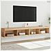 Mobili Tv Con Luci Led 2pz Rovere Sonoma 100x30x30 Cm - Foto miniatura 1